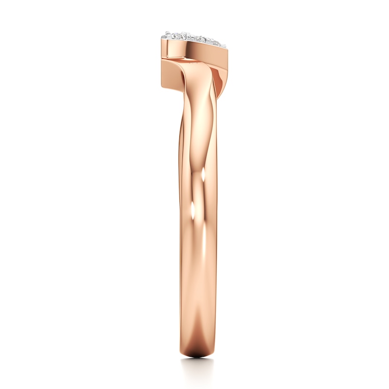 Main Image 3 of J'Lure Lab-Grown Diamond Wedding Band 1/10 ct tw 18K Rose Gold
