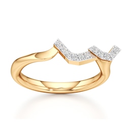 J'Lure Lab-Grown Diamond Wedding Band 1/8 ct tw 18K Yellow Gold