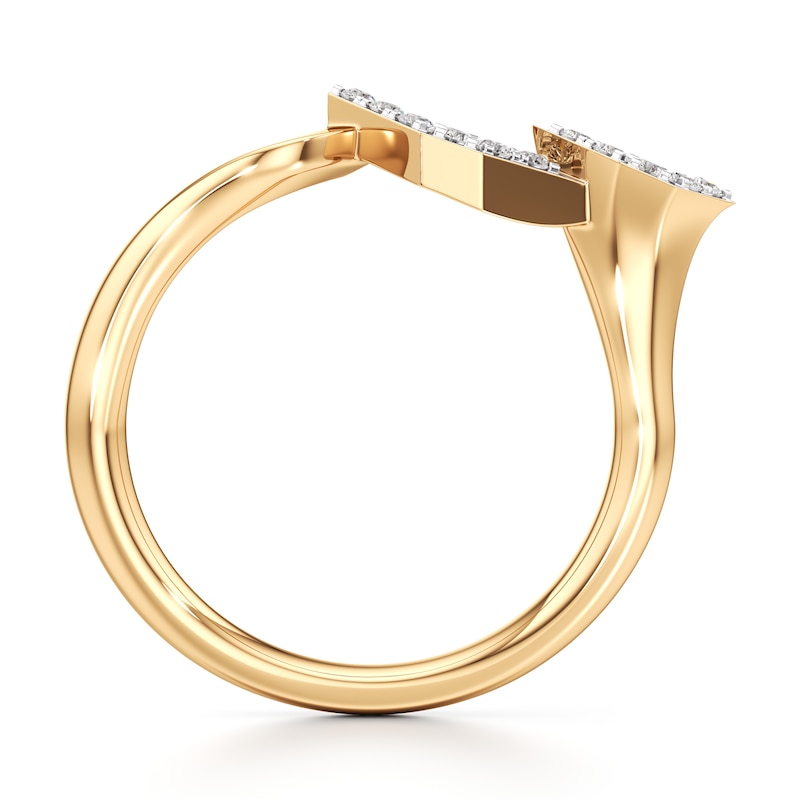 Main Image 2 of J'Lure Lab-Grown Diamond Wedding Band 1/8 ct tw 18K Yellow Gold