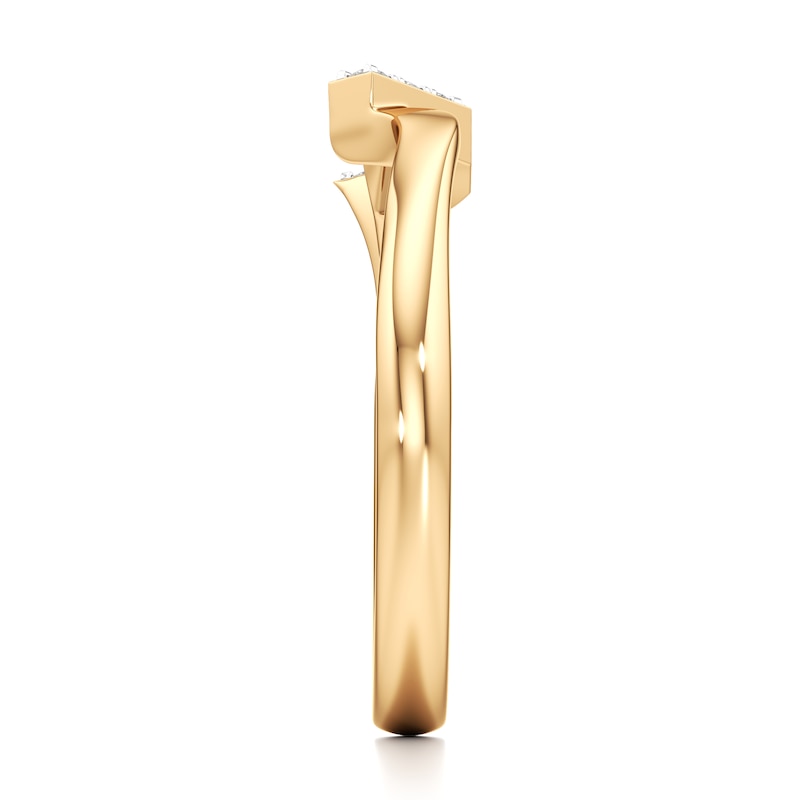 Main Image 3 of J'Lure Lab-Grown Diamond Wedding Band 1/8 ct tw 18K Yellow Gold