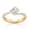 Thumbnail Image 1 of J'Lure Radiant Brilliant-Cut Lab-Grown Diamond Bypass Engagement Ring 1-1/3 ct tw 18K Yellow Gold