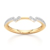 Thumbnail Image 1 of J'Lure Lab-Grown Diamond Angled Contour Wedding Band 1/6 ct tw 18K Yellow Gold