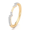 Thumbnail Image 4 of J'Lure Lab-Grown Diamond Angled Contour Wedding Band 1/6 ct tw 18K Yellow Gold