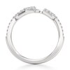 Thumbnail Image 2 of J'Lure Lab-Created Diamond Angled Contour Wedding Band 1/5 ct tw 18K White Gold