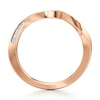 Thumbnail Image 2 of J'Lure Lab-Created Diamond Contour Wedding Band 1/6 ct tw 18K Rose Gold