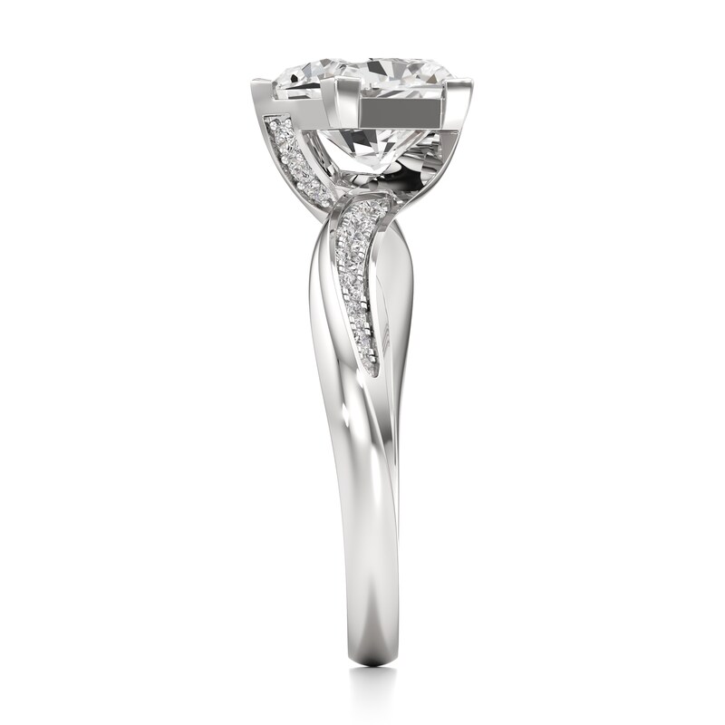 Main Image 3 of J'Lure Pentagon Brilliant-Cut Lab-Grown Diamond Bypass Engagement Ring 2-1/6 ct tw 18K White Gold