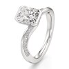 Thumbnail Image 4 of J'Lure Radiant Brilliant-Cut Lab-Grown Diamond Bypass Engagement Ring 2-1/5 ct tw 18K White Gold