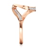 Thumbnail Image 3 of J'Lure Lab-Grown Diamond Contour Wedding Band 1/6 ct tw 18K Rose Gold