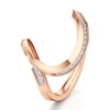 Thumbnail Image 4 of J'Lure Lab-Grown Diamond Contour Wedding Band 1/6 ct tw 18K Rose Gold