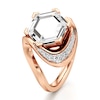 Thumbnail Image 4 of J'Lure Hexagon Portrait-Cut Lab-Grown Diamond Engagement Ring 3 ct tw 18K Rose Gold