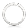Thumbnail Image 2 of J'Lure Baguette-Cut Lab-Grown Diamond Contour Wedding Band 3/8 ct tw 18K White Gold