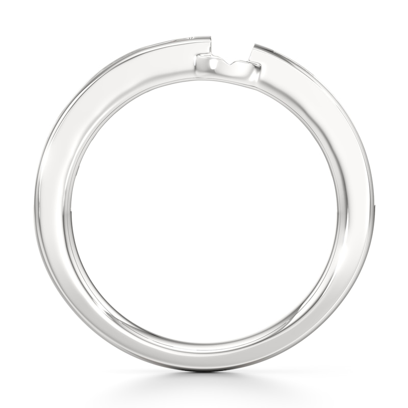 Main Image 2 of J'Lure Baguette-Cut Lab-Grown Diamond Contour Wedding Band 3/8 ct tw 18K White Gold
