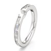 Thumbnail Image 4 of J'Lure Baguette-Cut Lab-Grown Diamond Contour Wedding Band 3/8 ct tw 18K White Gold