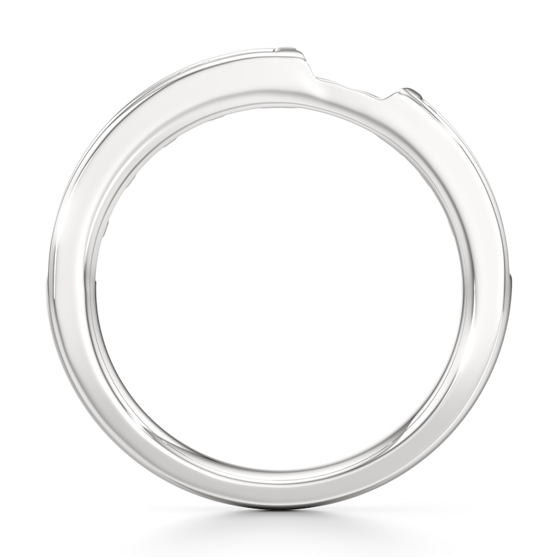 Main Image 2 of J'Lure Baguette-Cut Lab-Grown Diamond Contour Wedding Band 3/8 ct tw 18K White Gold