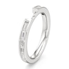 Thumbnail Image 4 of J'Lure Baguette-Cut Lab-Grown Diamond Contour Wedding Band 3/8 ct tw 18K White Gold