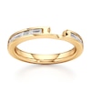 Thumbnail Image 1 of J'Lure Baguette-Cut Lab-Grown Diamond Contour Wedding Band 3/8 ct tw 18K Yellow Gold