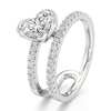 Thumbnail Image 4 of J'Lure Heart Brilliant-Cut Lab-Grown Diamond Spiral Engagement Ring 1-3/8 ct tw 18K White Gold