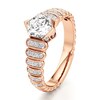 Thumbnail Image 4 of J'Lure Hexagon Brilliant-Cut Lab-Created Diamond Engagement Ring 1-1/3 ct tw 18K Rose Gold