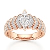 Thumbnail Image 1 of J'Lure Lozenge Step-Cut Lab-Grown Diamond Engagement Ring 1-3/8 ct tw 18K Rose Gold