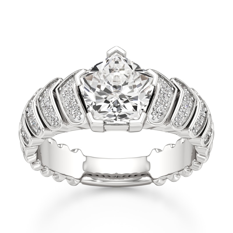 Main Image 1 of J'Lure Pentagon Brilliant-Cut Lab-Grown Diamond Engagement Ring 2-1/3 ct tw 18K White Gold