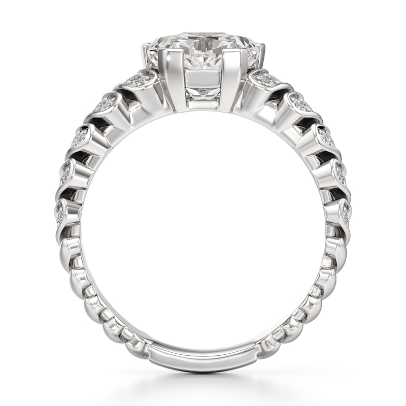 Main Image 2 of J'Lure Pentagon Brilliant-Cut Lab-Grown Diamond Engagement Ring 2-1/3 ct tw 18K White Gold