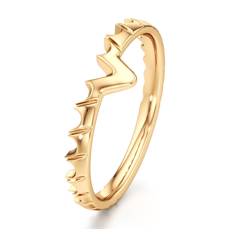 Main Image 4 of J'Lure Contour Wedding Band 18K Yellow Gold