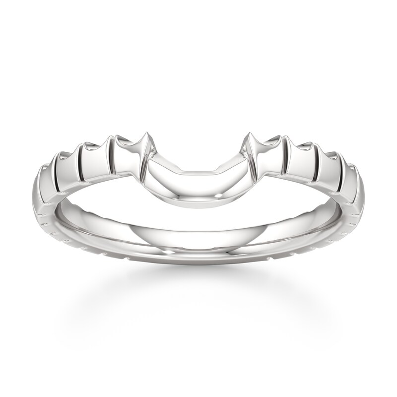 Main Image 1 of J'Lure Contour Wedding Band 18K White Gold