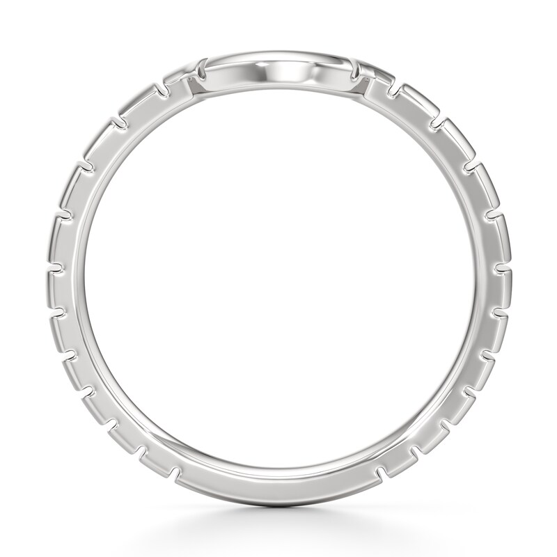 Main Image 2 of J'Lure Contour Wedding Band 18K White Gold