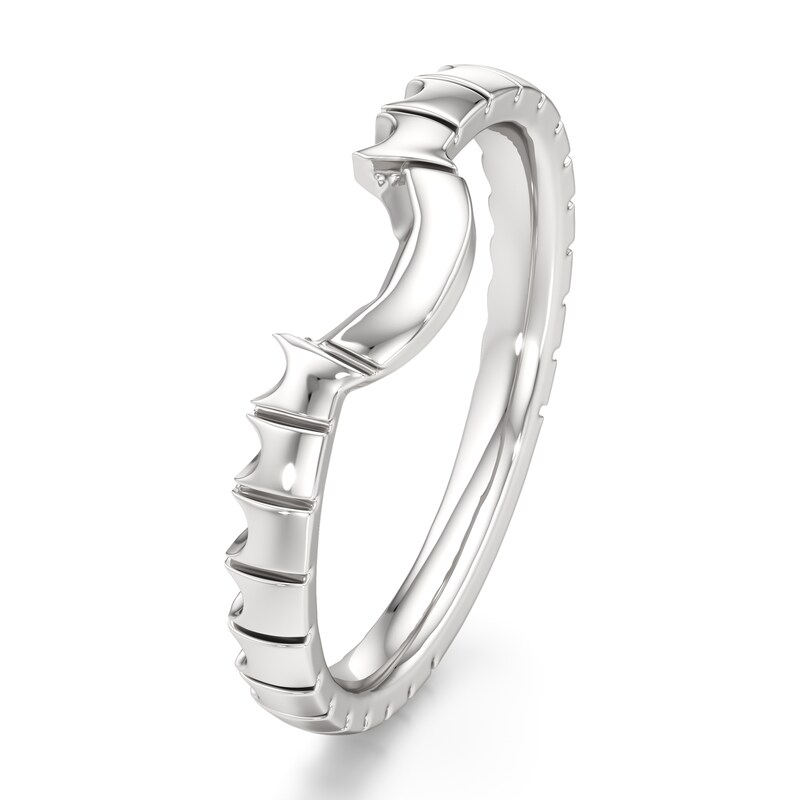 Main Image 4 of J'Lure Contour Wedding Band 18K White Gold
