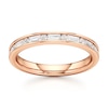 Thumbnail Image 1 of J'Lure Baguette & Round-Cut Lab-Grown Diamond Wedding Band 3/8 ct tw 18K Rose Gold