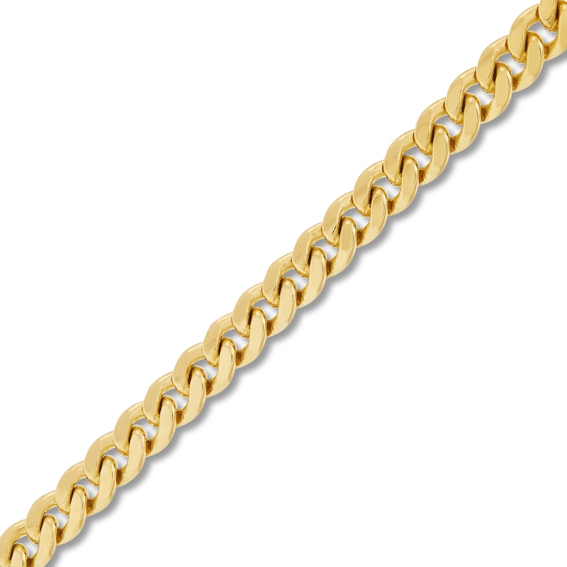 Main Image 2 of Cuban Curb Chain Bracelet 4.3mm Solid 14K Yellow Gold 8.5"
