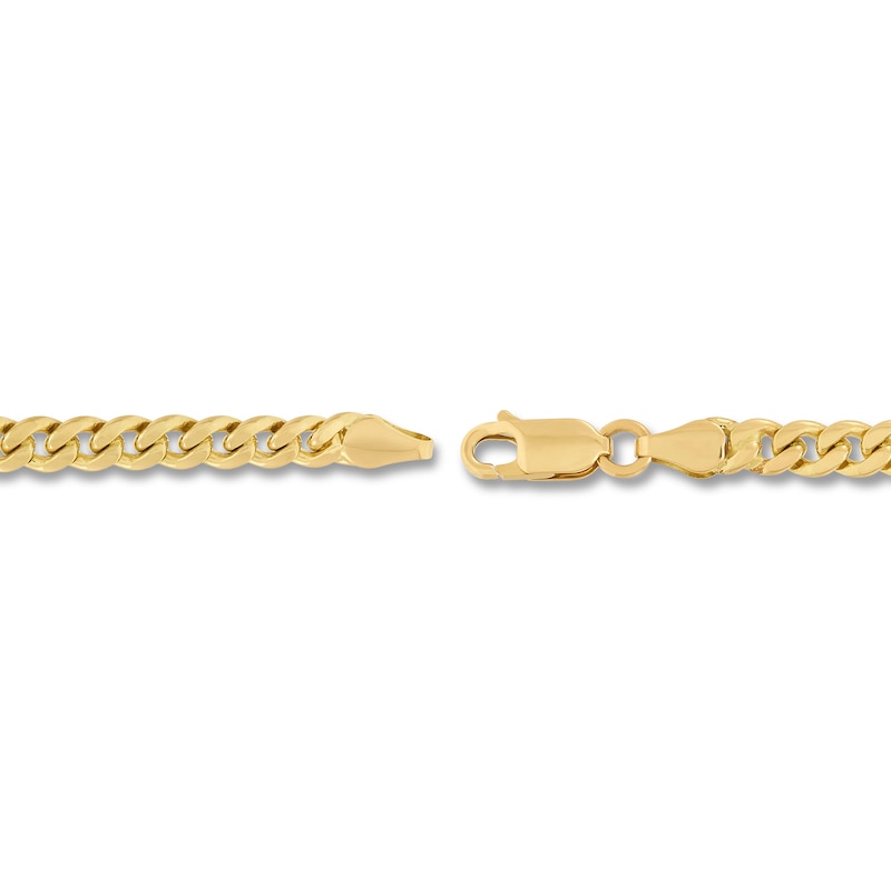 Main Image 3 of Cuban Curb Chain Bracelet 4.3mm Solid 14K Yellow Gold 8.5"