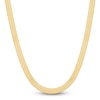 Thumbnail Image 1 of Herringbone Chain Necklace 4mm Solid 10K Yellow Gold 18"
