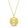 Thumbnail Image 1 of Le Vian Diamond Star Of David Medallion Necklace 1/15 ct tw 14K Honey Gold 18"