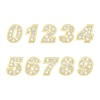 Thumbnail Image 2 of Diamond Double Digit Number Necklace Diamond Accents 24K Yellow Gold-Plated Sterling Silver 18"
