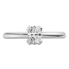Thumbnail Image 3 of Certified Oval-Cut Diamond Solitaire Engagement Ring 1/2 ct tw Platinum (VS2/F)