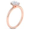 Thumbnail Image 2 of Certified Oval-Cut Diamond Solitaire Engagement Ring 1 ct tw 14K Rose Gold (I1/I)