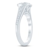 Thumbnail Image 2 of Round-Cut Lab-Grown Diamond Half-Bezel Engagement Ring 2-1/3 ct tw 14K White Gold