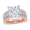 Thumbnail Image 1 of Princess-Cut Lab-Grown Diamond Engagement Ring 5-1/2 ct tw 14K Rose Gold