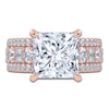 Thumbnail Image 3 of Princess-Cut Lab-Grown Diamond Engagement Ring 5-1/2 ct tw 14K Rose Gold