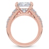 Thumbnail Image 4 of Princess-Cut Lab-Grown Diamond Engagement Ring 5-1/2 ct tw 14K Rose Gold