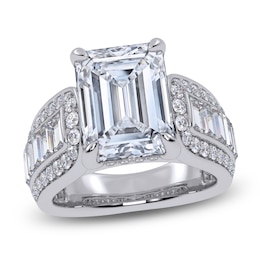 Emerald-Cut Lab-Grown Diamond Engagement Ring 4-1/2 ct tw 14K White Gold