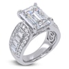 Thumbnail Image 2 of Emerald-Cut Lab-Grown Diamond Engagement Ring 4-1/2 ct tw 14K White Gold
