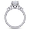 Thumbnail Image 4 of Oval-Cut Lab-Grown Diamond Hidden Halo Engagement Ring 4 ct tw 14K White Gold