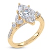 Thumbnail Image 2 of Marquise-Cut Lab-Grown Diamond Floral Engagement Ring 2-1/2 ct tw 14K Yellow Gold