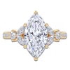 Thumbnail Image 3 of Marquise-Cut Lab-Grown Diamond Floral Engagement Ring 2-1/2 ct tw 14K Yellow Gold
