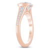 Thumbnail Image 2 of Round-Cut Lab-Grown Diamond Half-Bezel Engagement Ring 2-1/3 ct tw 14K Rose Gold