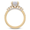 Thumbnail Image 4 of Oval-Cut Lab-Grown Diamond Hidden Halo Engagement Ring 4 ct tw 14K Yellow Gold