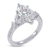 Thumbnail Image 2 of Marquise-Cut Lab-Grown Diamond Floral Engagement Ring 2-1/2 ct tw 14K White Gold