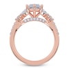Thumbnail Image 4 of Marquise-Cut Lab-Grown Diamond Floral Engagement Ring 2-1/2 ct tw 14K Rose Gold